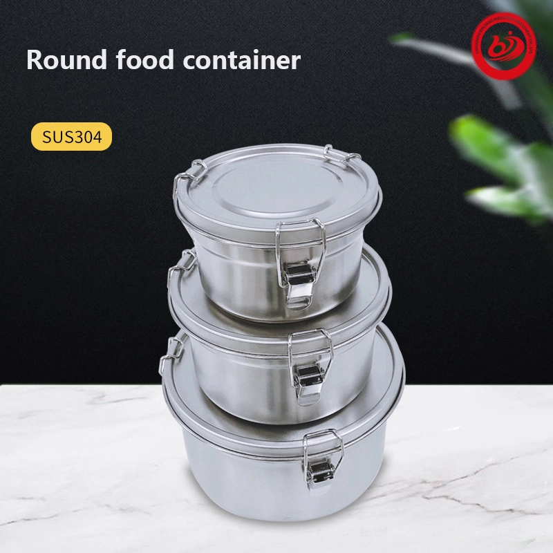 Wholesale/Supplier Leakproof Custom Picnic Stainless Steel 304 Bento Food Container with Ring