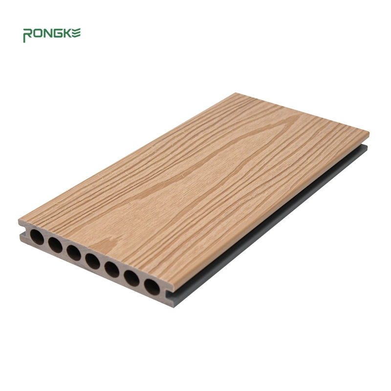 Hot Sales Outdoor Walnut colorido sólido fibra de madeira durável Co-extrudido Placa de chão de madeira compósito WPC em plástico