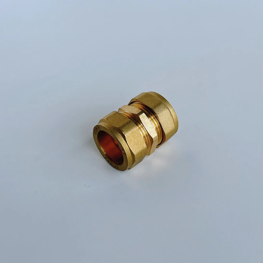 Straight Couplings Brass Compression Fittings for Copper Tube