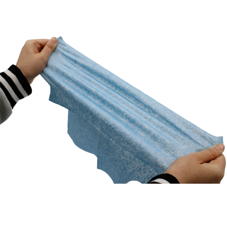 Venta directa de fábrica de aceite de mejor precio promocional de absorber Nonwoven azul industriales limpiadores limpieza desechables de papel Papel para el alquiler de coches