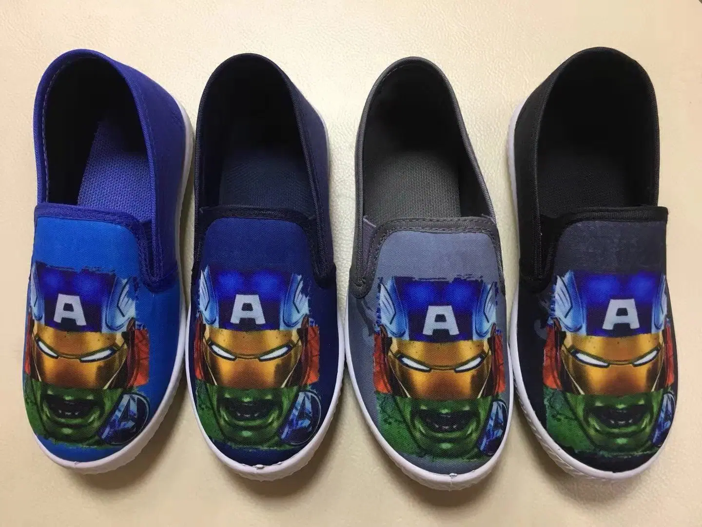 Wholesale Kids Slip on Cartoon Casual Shoes for Girls and School Students with Printing