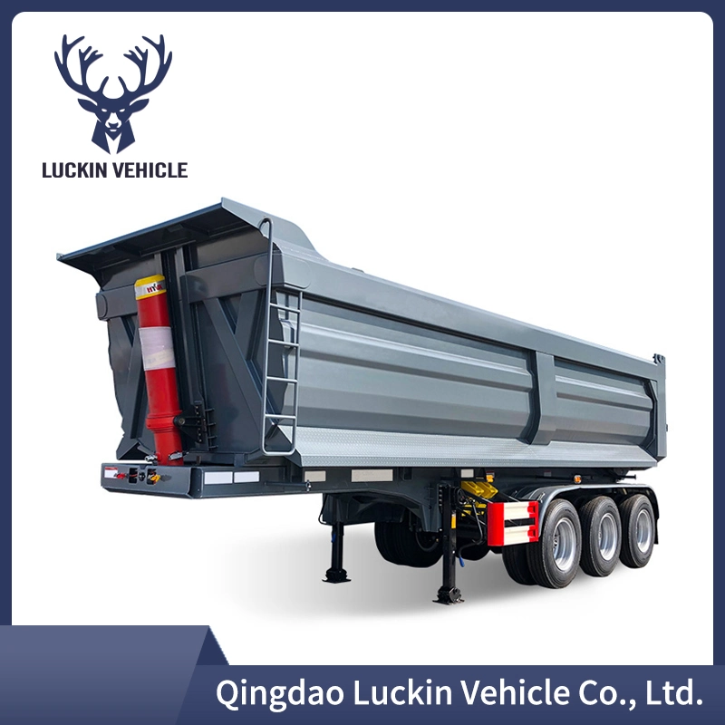 Luckin U Shape Tipper/Dump/Tipping Semi Trailer with Spring/Air Bag Suspension