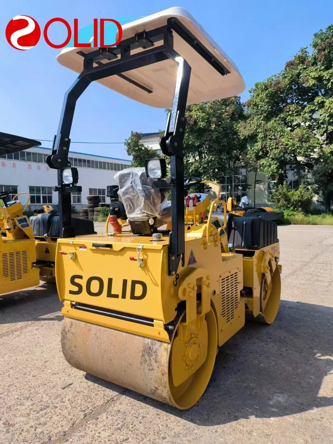 Solid Brand New Mini Road Roller 2ton with Double Drum for Road Construction