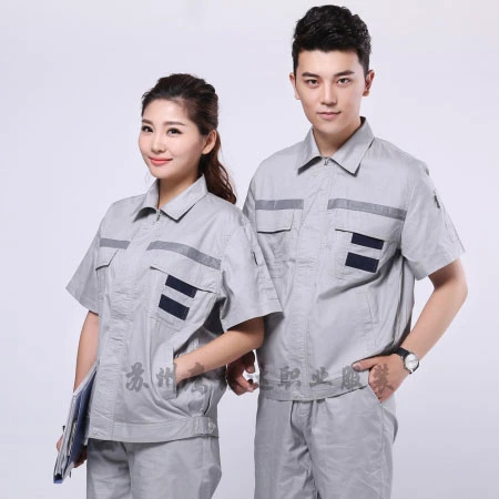 Chinese Safety Wear Customized Summer Anti-Static Multi-Pockets Red Coverall Workwear