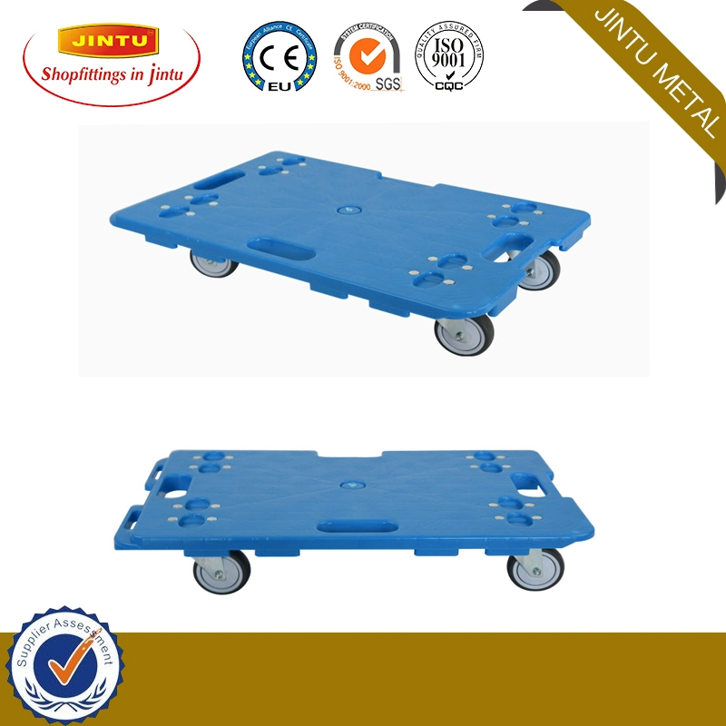 Transport Flat Wagon Rolling Hand Cart with Extendable Handle Images