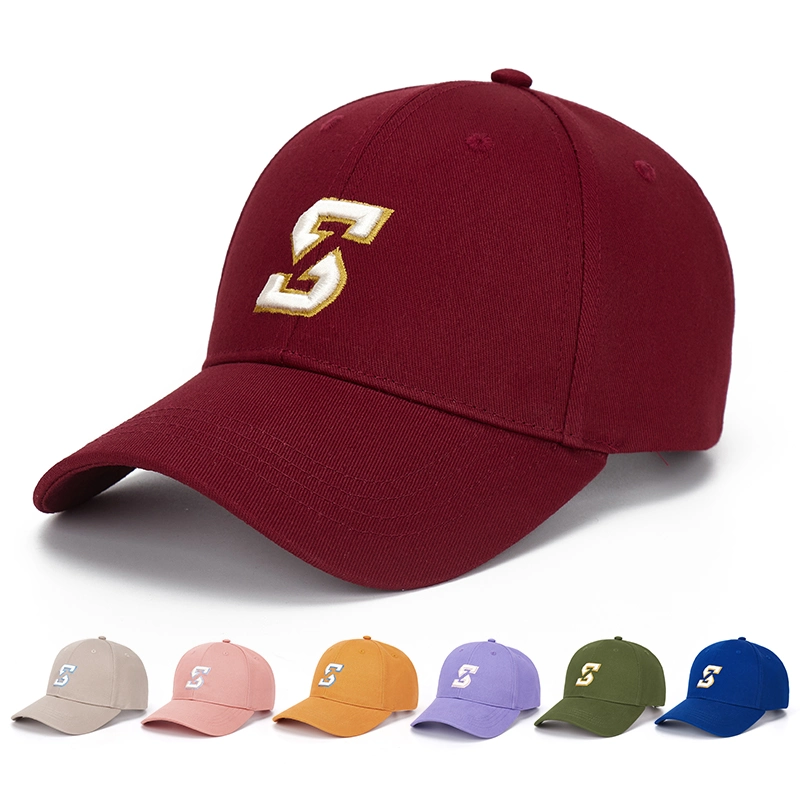 Multi-Color Carta de Primavera Verano de algodón bordado adulto Deportes sombreros gorras de béisbol