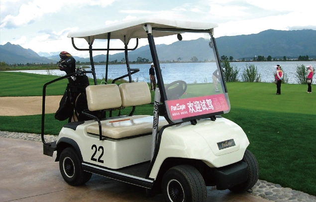2022 de turismo de golf eléctrico Bus blanco de 2 carros de golf eléctrico del asiento (LT-A2).