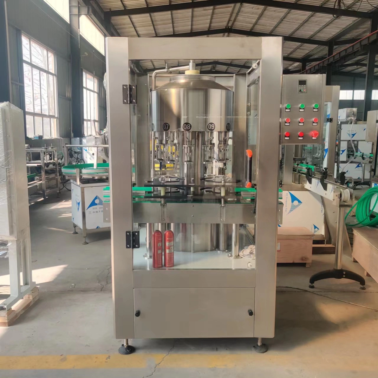 Same Liquid Level Position Negative Pressure Suction Glass Bottle Wine Filling Machine