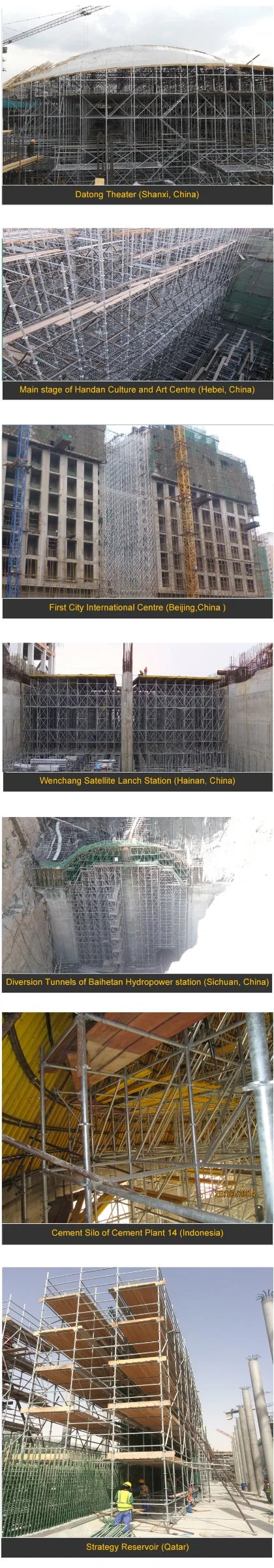 Hot Sale High Formwork Galvanized Zulin Price Andamio Kwikstage Scaffolding Layher Scaffold