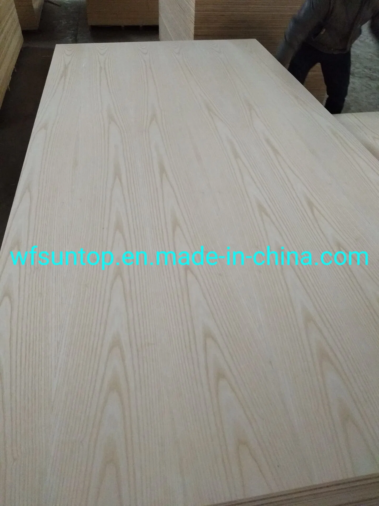 Fsc Certificated 5mm Thickness AAA Grade Natural White Ash Veneer Plywood Poplar Core E1 Glue