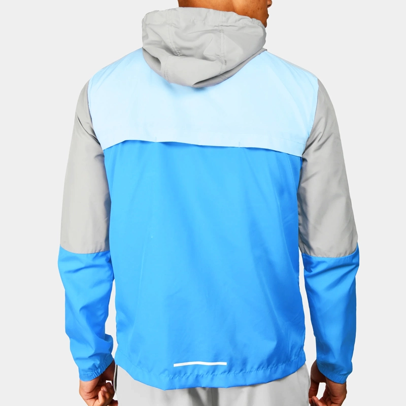 Custom Color Block Zip Up Herren Sport Windbreaker Jacken