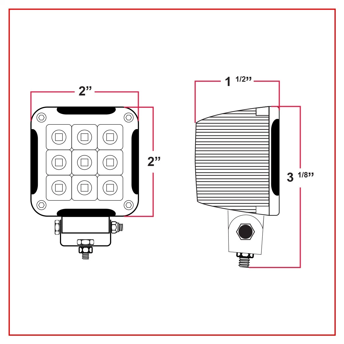 Hot Sale Mini Size Spot Beam LED Lamp 12V 27W 2" Inch Driving Light Motorcycle LED Lights for Motor Car