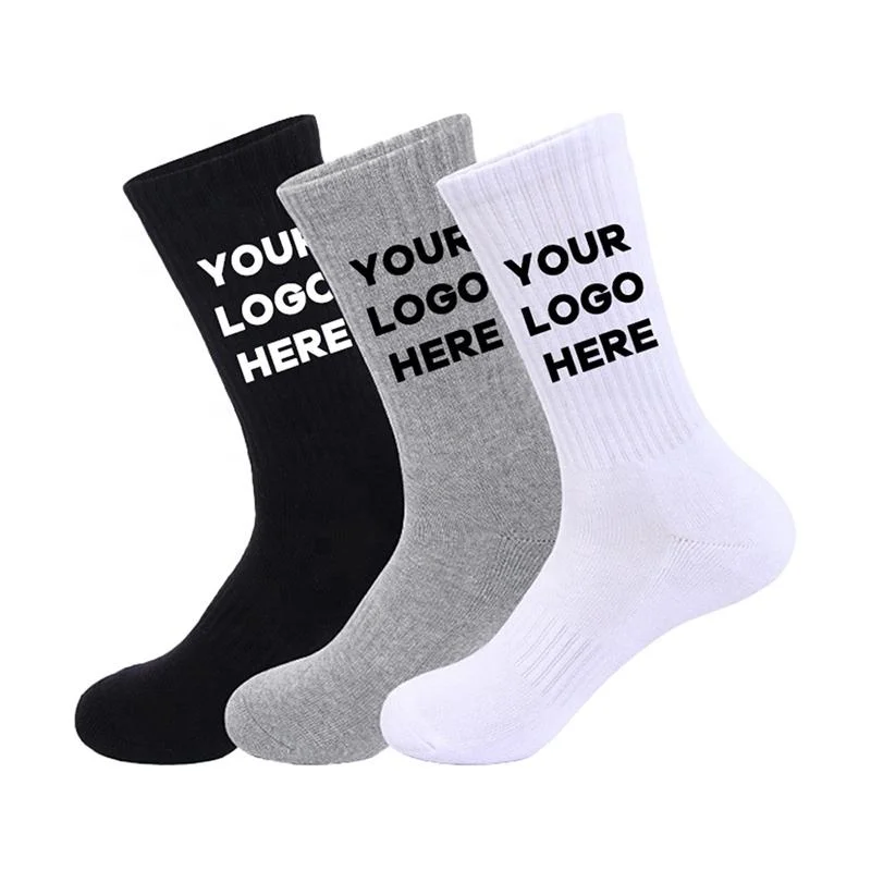 Low MOQ Hochwertige professionelle Socken Factory einzigartige Custom Logo Design Socken mit kundenspezifischen Etiketten Etiketten Verpackung