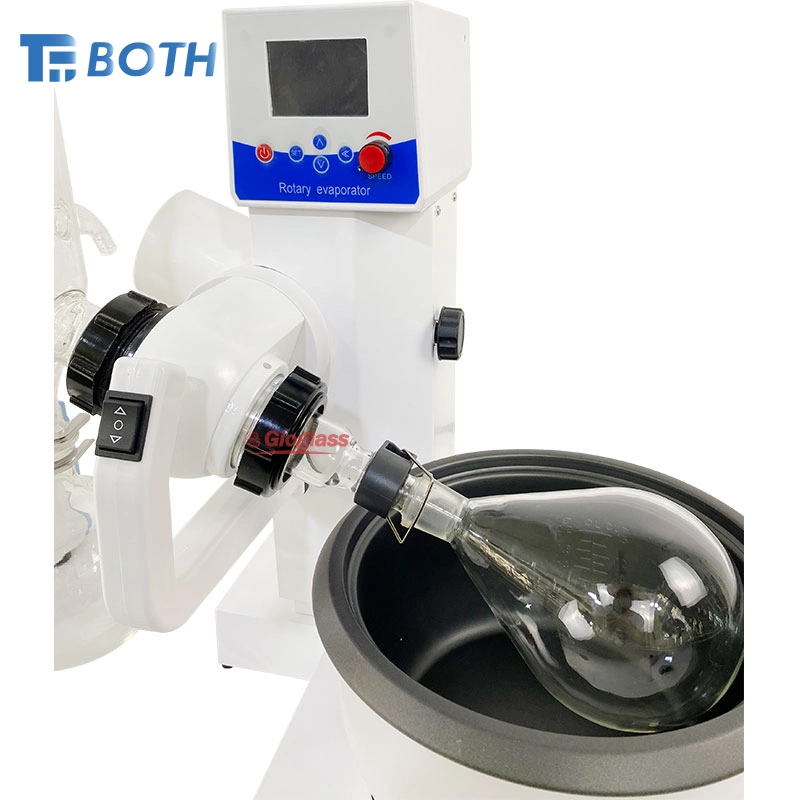 1L 3L 5L Laboratory Rotary Evaporator with Rotating Evaporation Flask and Heating Elements of PTFE Seal Water/Oil Bath