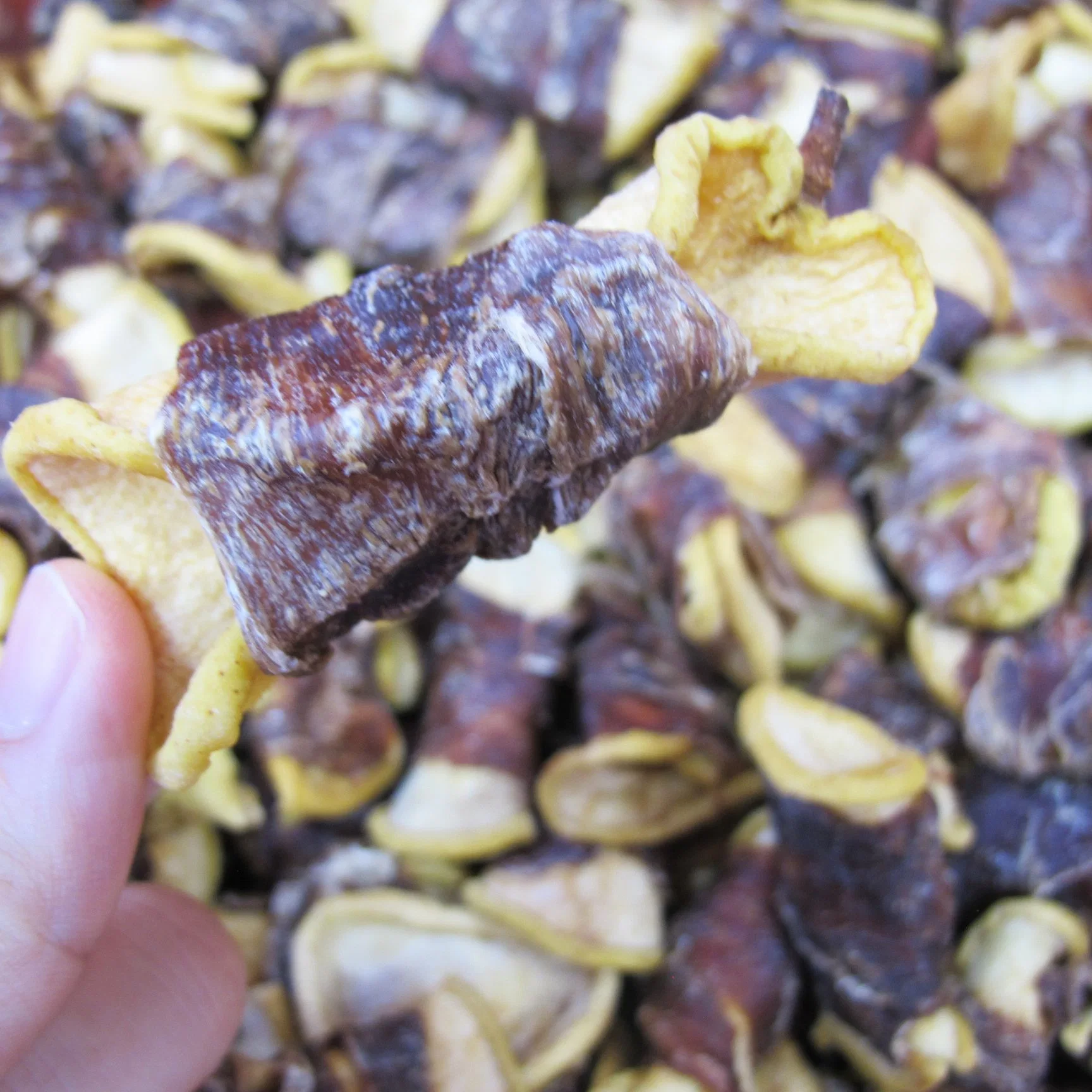 Varias vitaminas Rich Protein Dried Chicken Duck Meat Wrap Pear Comida para mascotas Natural de la merienda de la Coma del perro