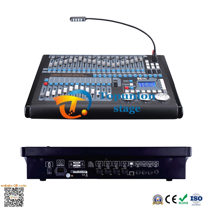 Manual Wire Connect DJ Equipment Black Professional Disco Stage Lighting 2048 DMX Controller