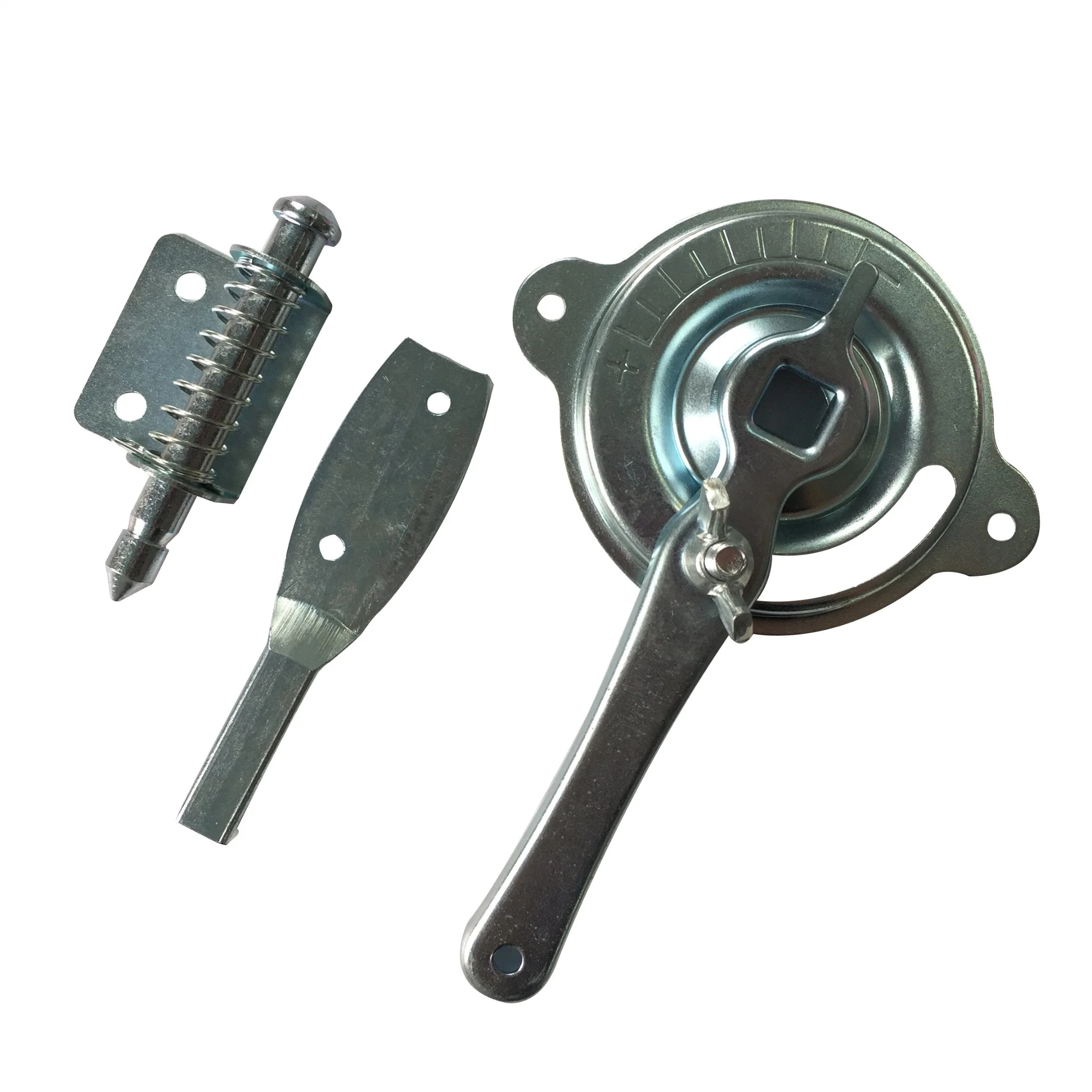 Hvac steel damper quadrant handle dial regulator sets with shaft lock spindles end bearing accessories for volume control damper