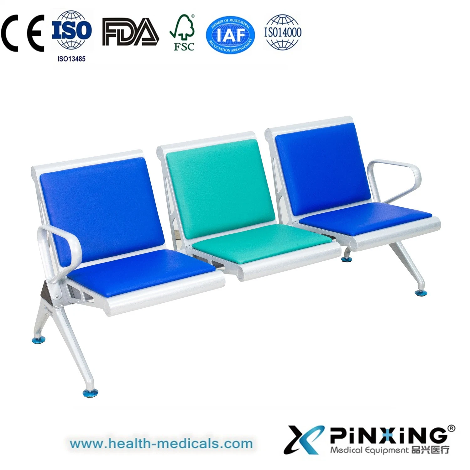 Professional Reusable Safety Waiting Chair Hospital Waiting Bench