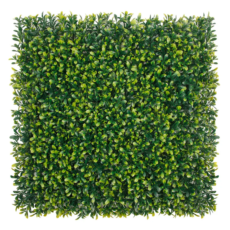 20X20 pulgadas de la planta de Plástico Imitación de boj Topiary de césped artificial del panel de pared decorativos para jardín