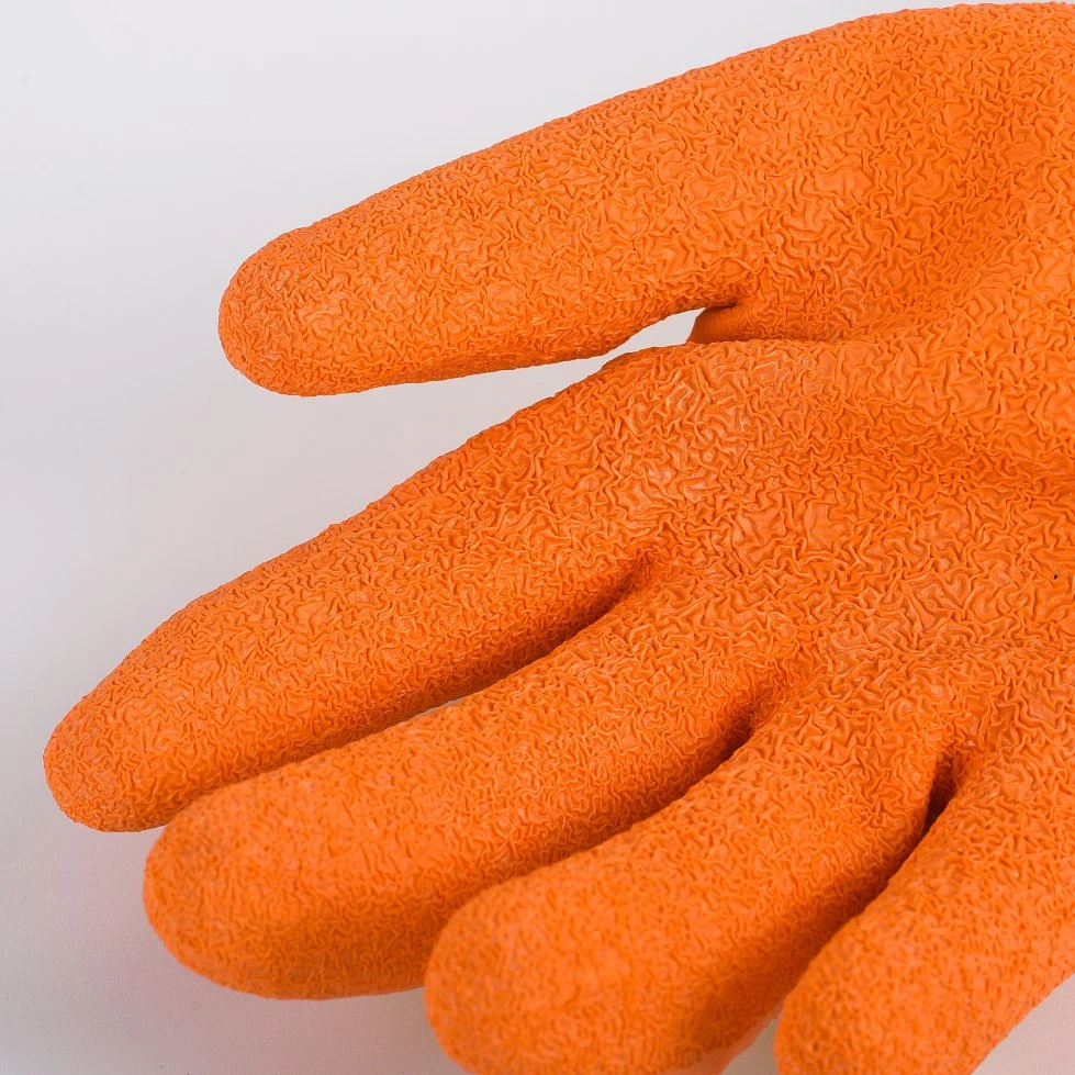 Latex Wrinkled Coated Safety Work Gloves for Gardening Household