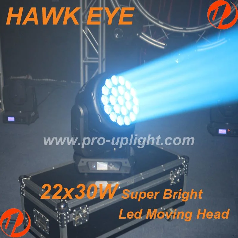 Hawk Eye 22X30W RGBW 4in1 B-Eye Zoom Wash LED Moving Head