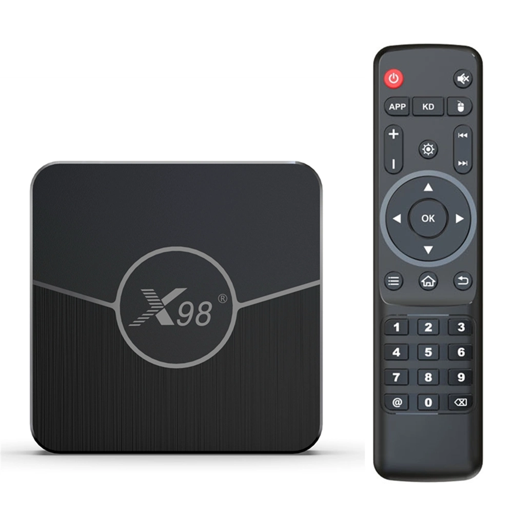 Kit TV 4K Android 11 X98 plus IPTV Ott Boîtier multifonctions supérieur