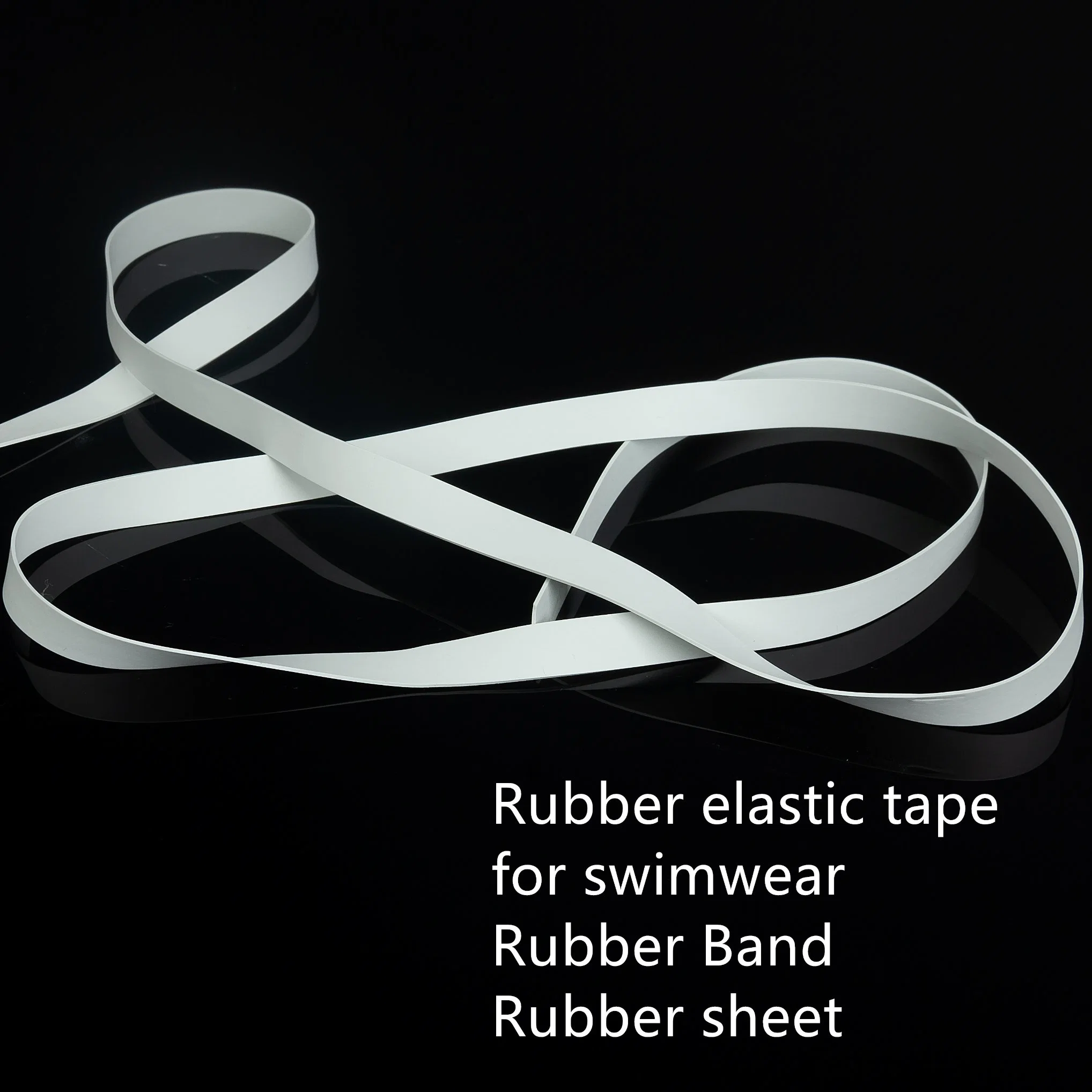 10mm Natural Rubber Elastic for Swimwear's Waitsband