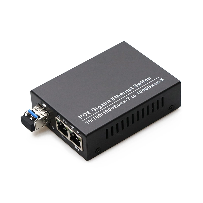 OEM Factory Ethernet 10/100/1000m SFP Fiber Optical Media Converter with Sc/LC/St Connector