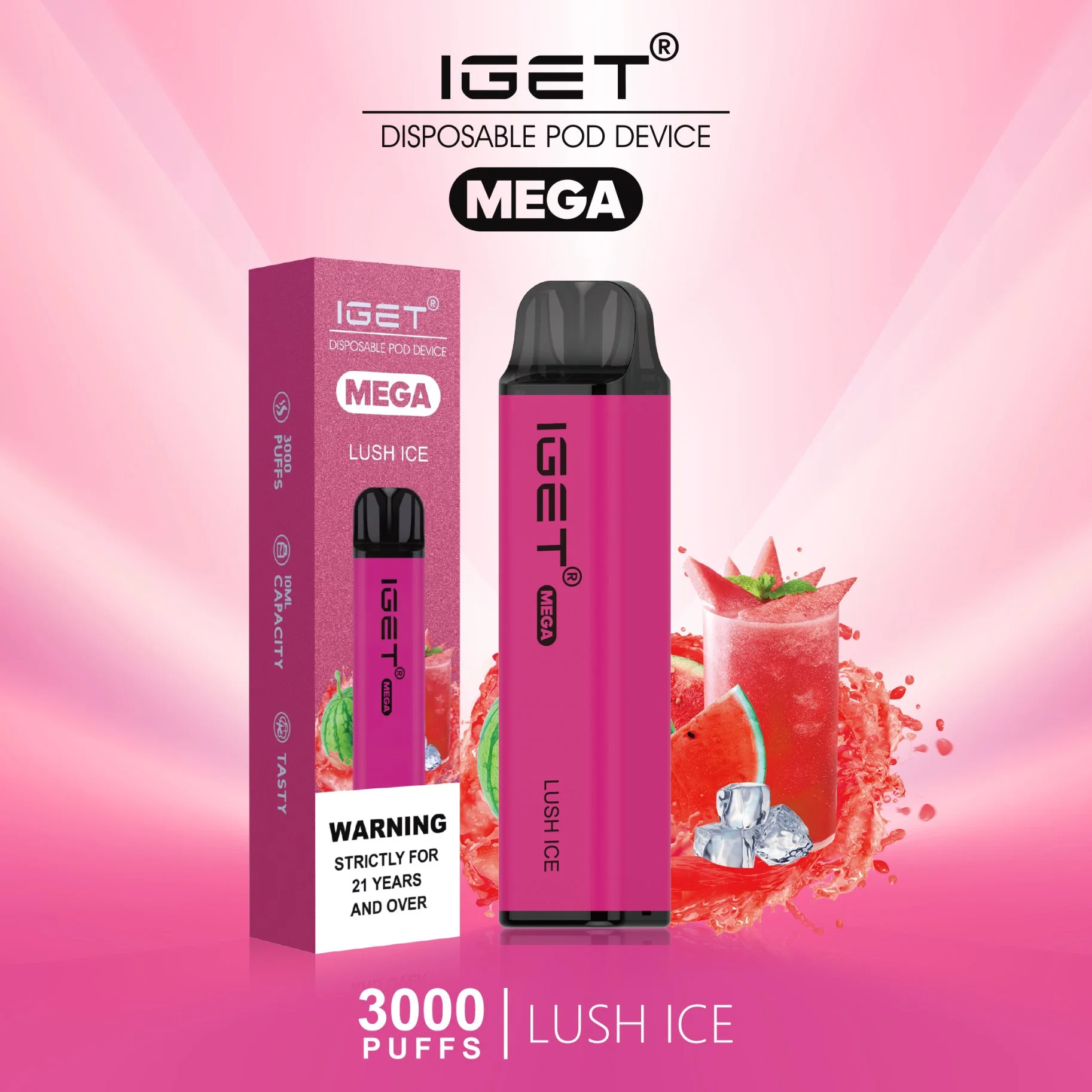 Оптовый Ejuice Vape Iget Mega Mini E-Cigarette