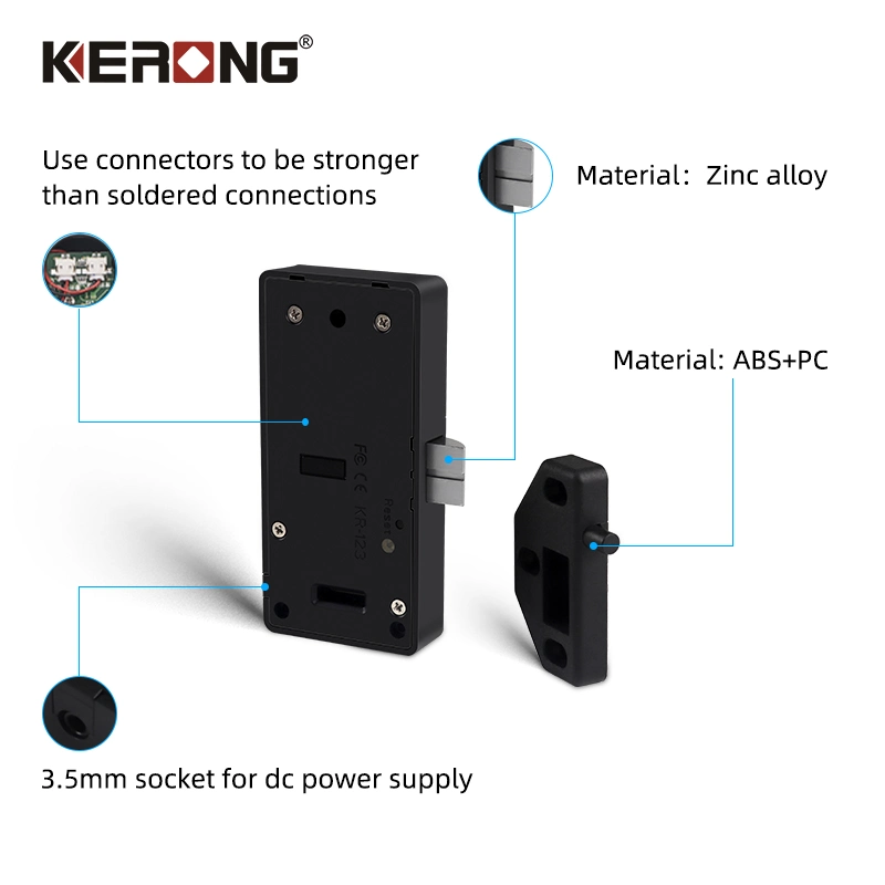 KERONG Caché Électronique Intelligent RFID Lecteur de Carte Armoire Tiroir Serrure pour Sauna SPA Gym avec Télécommande