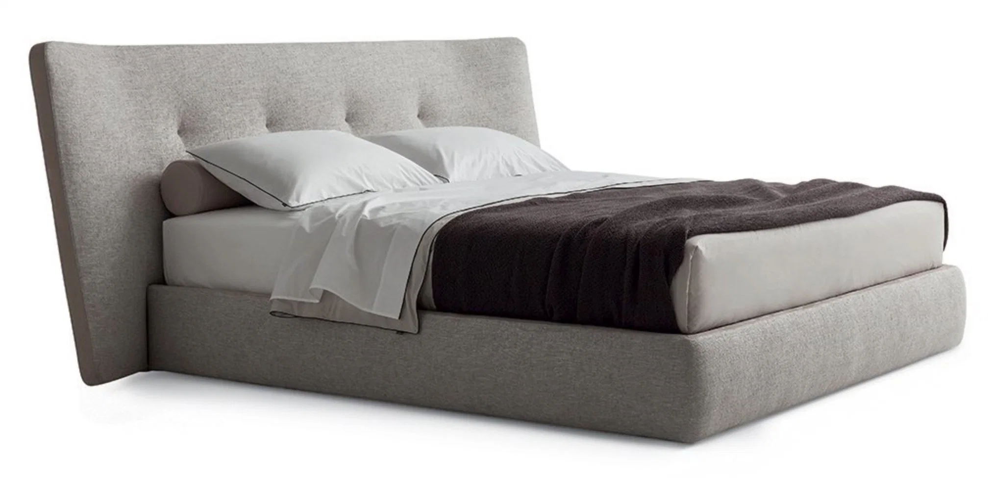 Conforto Quarto mobiliário Camas modernas Cama de casal tecido moderno macio Cama cama queen size king size