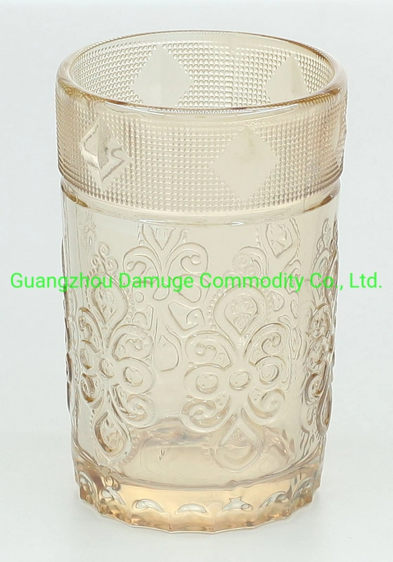 8oz Clear Glass Tumbler Drink Glass Water Bottle Tea Coffee Cup with Straw Silicone Sleeve Bamboo Lid