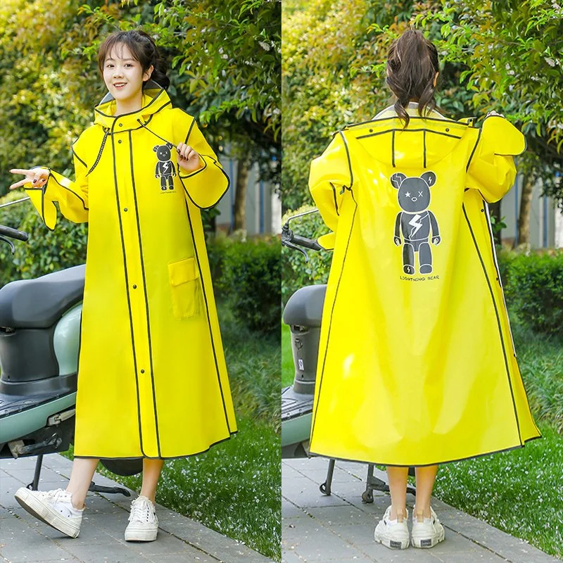 Mota de ciclismo de moda Caminhadas impermeável Coat EVA Rainwear adulto Impermeável