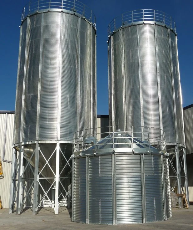 Factory Direct Sale 2000/3000/5000/8000 Tons Farm Grain Storage Steel Silo