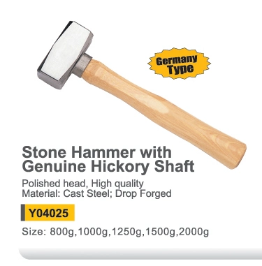 Y04025 Factory Direct Price Stone Hammer Sledge Hammer with Wood Handle