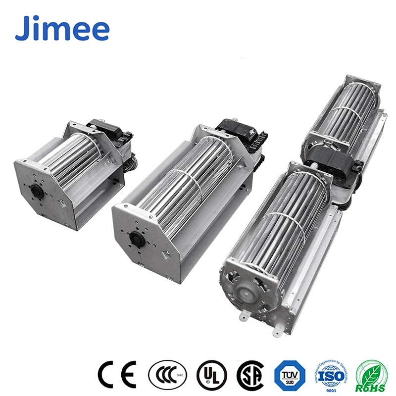 Jimee Motor China Cross Fan Blade Manufacturer Quality Best Small Snow Blower Jm-1035 Capacitor Induction Motor Tangential Fans Blowers for Heater for Air Dryer