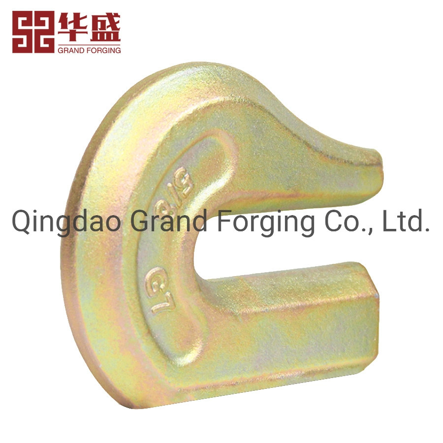 Us Type Alloy Steel Drop Forged G70 Auto Part Weld Chain Hook for Lifting