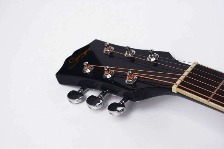 Colorful Black Color Acoustic Guitar for Practice Student's Guitar High quality/High cost performance 