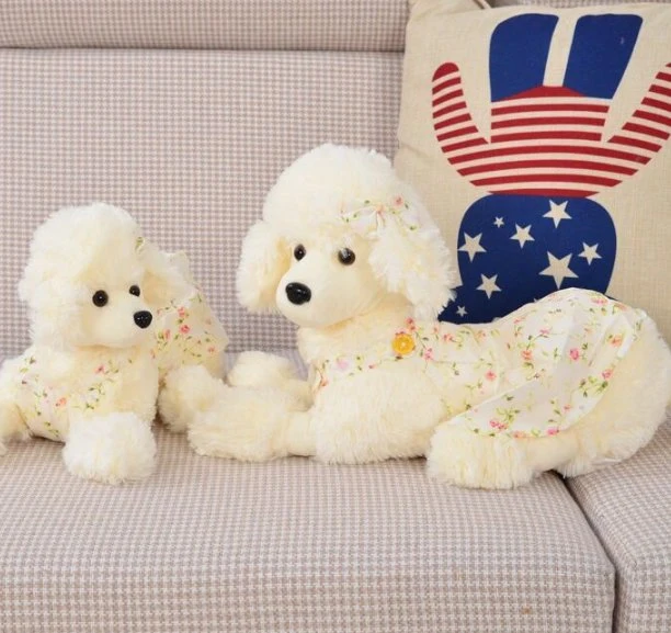 Poodle Plush Toy Simulation Dog