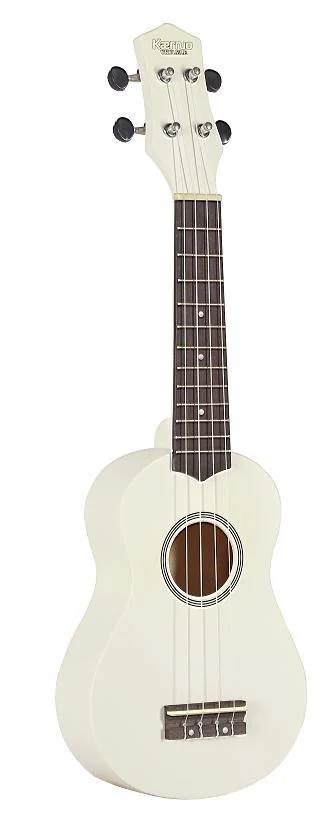 Qte OEM Cheap Price 21 Inch Ukulele White Soprano for Sale