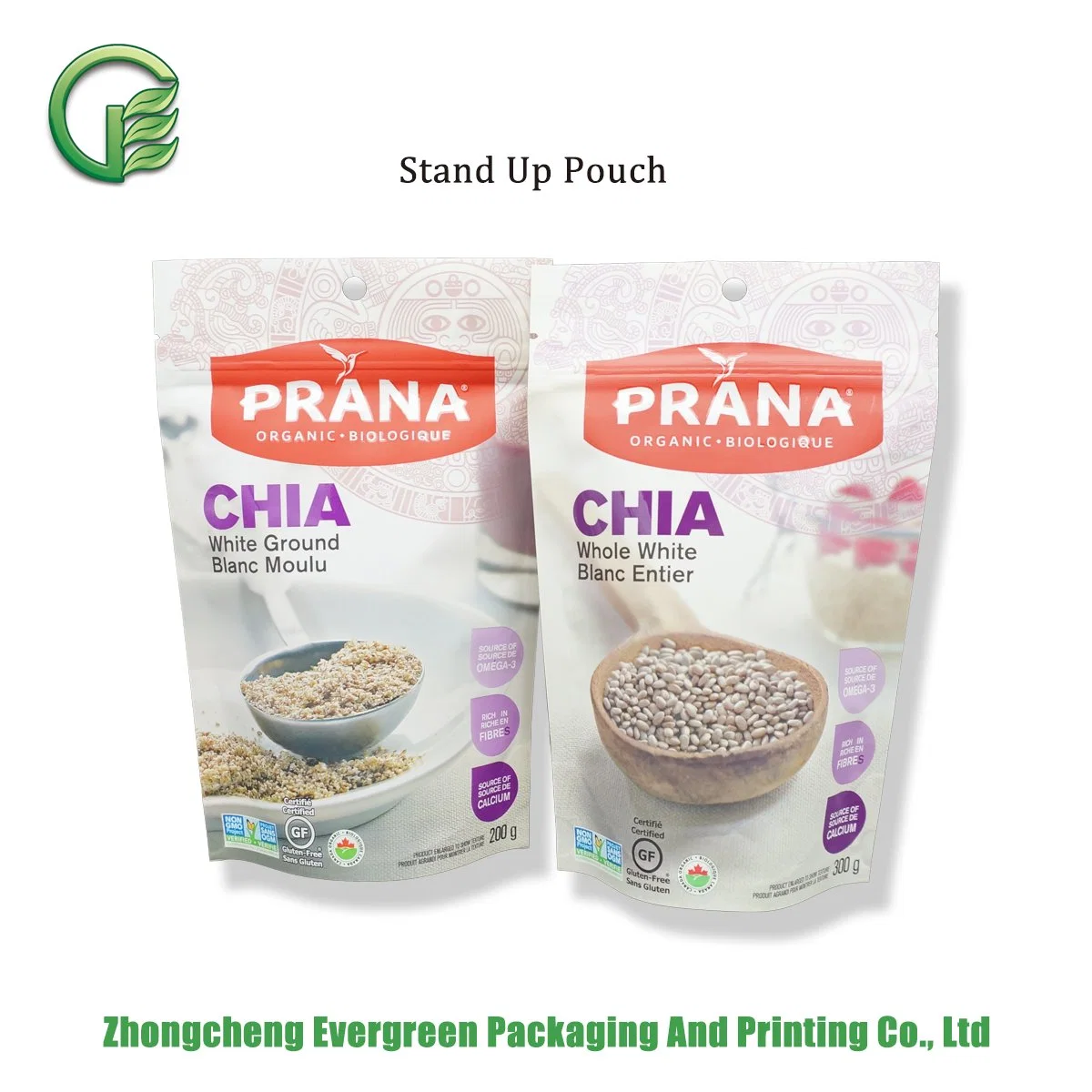 Frozen Food Plastic Packaging Pouch Fish Beef Lamp Meat Shrimp Window Nylon PA Pet PE Easy Opening Customized Printing 3 Side Seal Stand up Bag