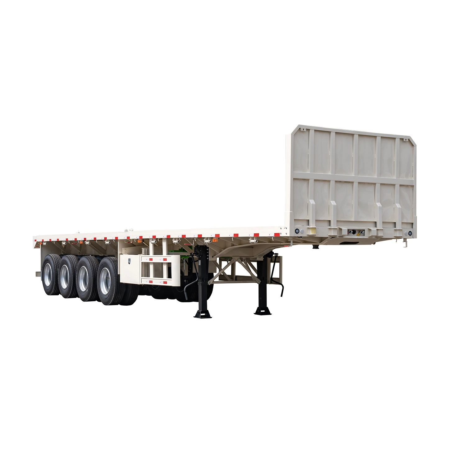 Triachsen Container Pan Trailer 30 Tonnen 40 Tonnen Nutzlast Pan Trailer zum Verkauf