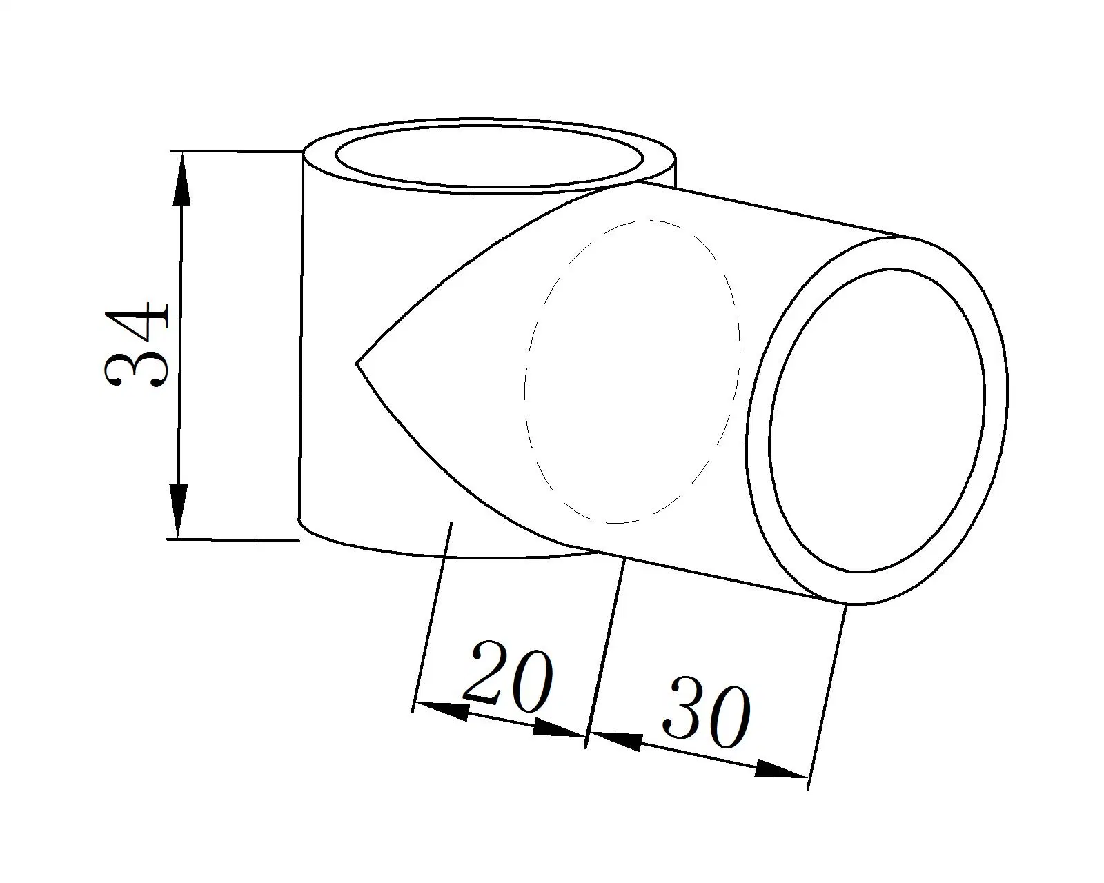 Vertical Plastic Joint for Lean Pipe