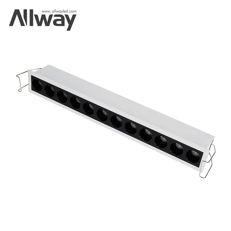 Allway Adjustable Indoor Waterproof IP54 Down Lamp 8 15 24 W LED Linear Down Lighting