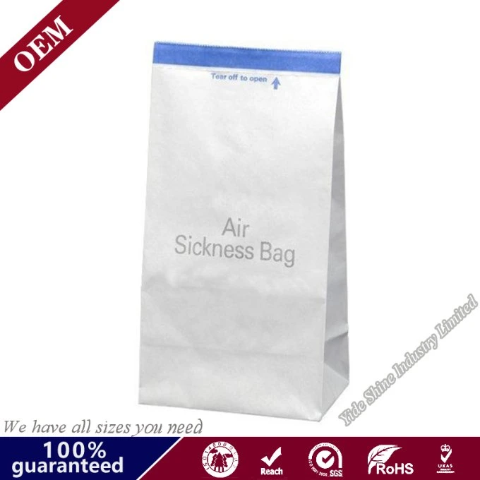 Custom Airline Airsickness Portable Vomit Bag Hospital Medical Paper Bags