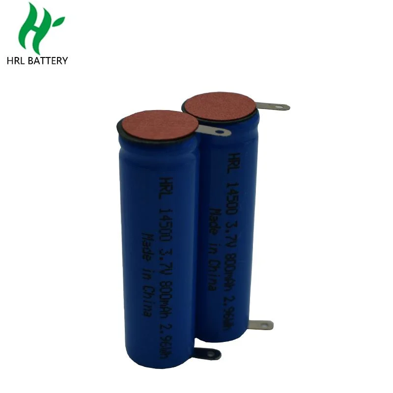 Custom Rechargeable Lithium-Ion Battery 3.7volt AA18650 26650 Lithium LiFePO4 Battery Pack 3.7V 14500 Li-ion Battery for Hair Trimmer