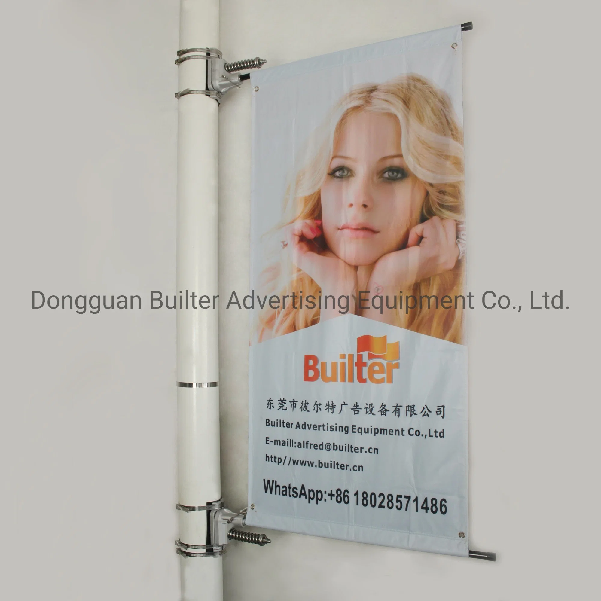 Metal Street Light Pole Advertising Sign Stand (BT-BS-041)