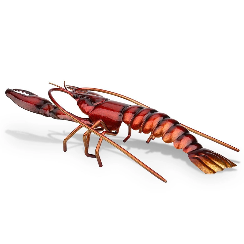 Ocean Theme Wall Hanging Decor (Lobster) Metal Lobster Fishing Wall Decor