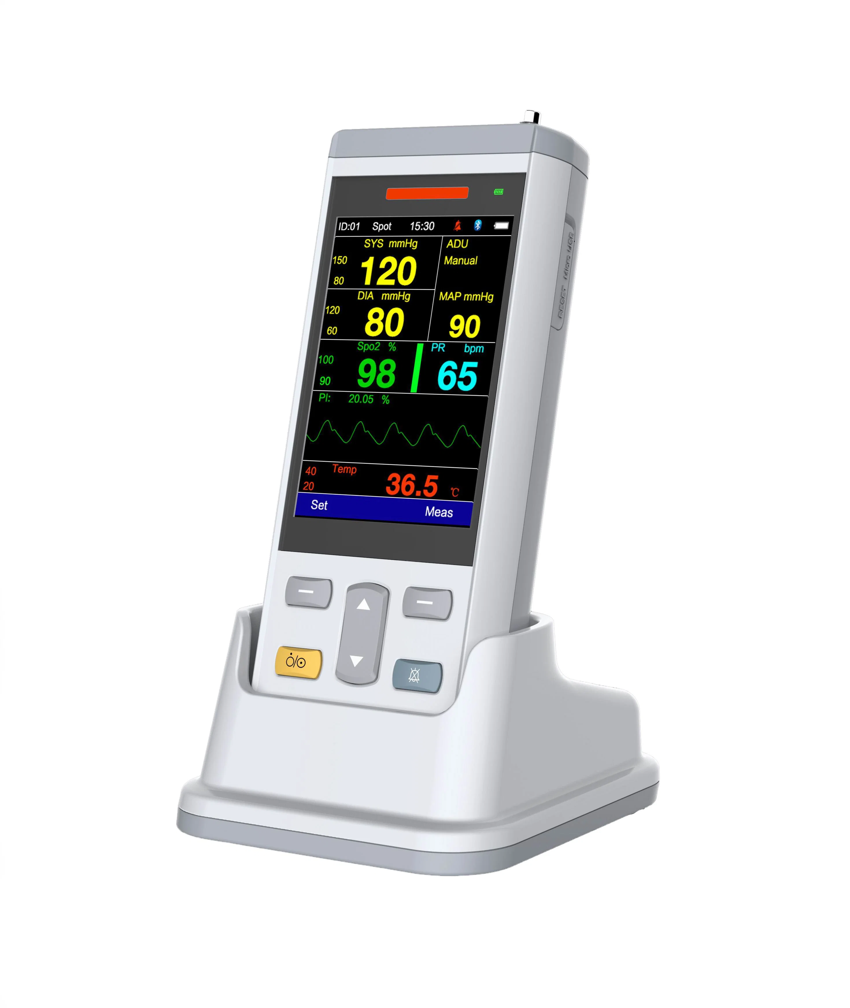 Equipamento médico ICU multiparamétricos sinais vitais veterinários Smart Portable para pacientes Monitor