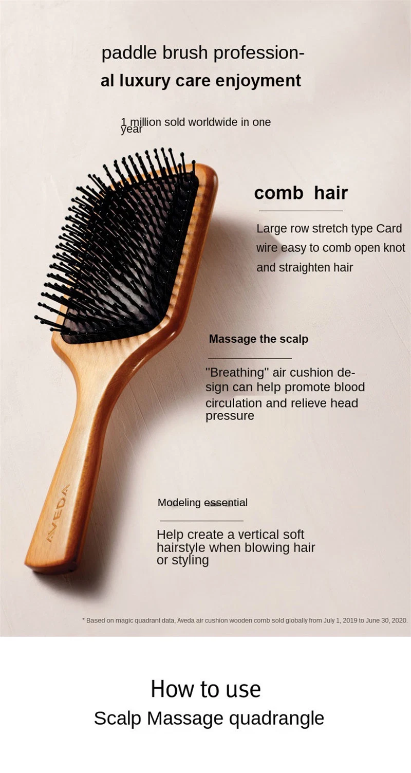 Massage Brush Hairbrush Comb Scalp Hair Care Healthy Hair Brush